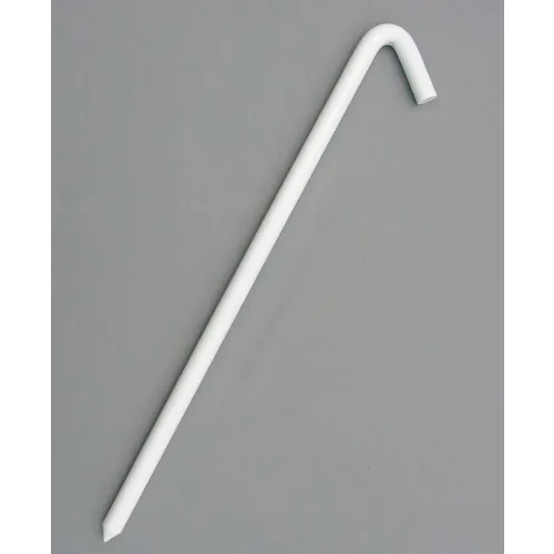 18" Hook Stake, Bright White
