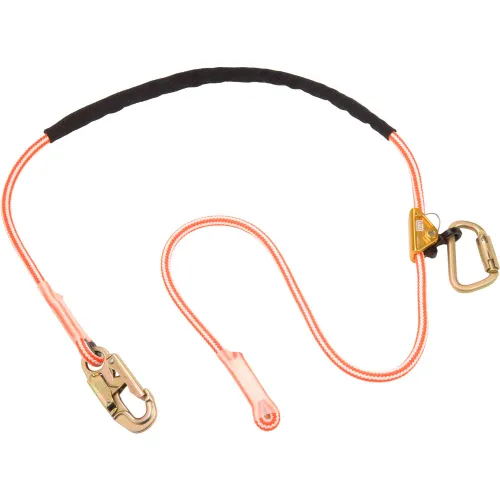 3M™ DBI-SALA® 1234070 Adjustable Rope Lanyard, 4'-8'L, 310 Cap Lbs