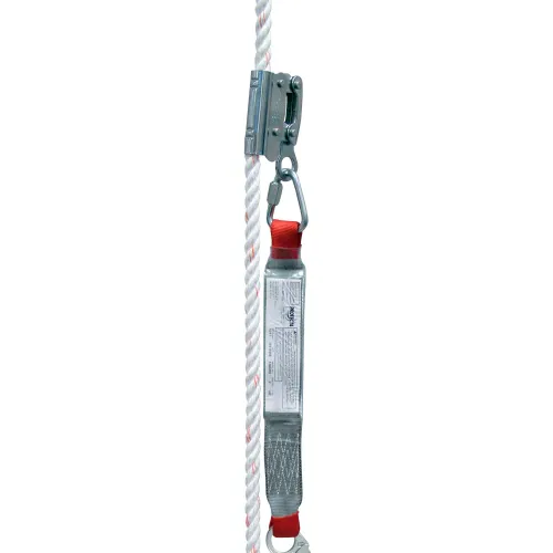 3M™ Protecta® 1340005 PRO Rope Adjuster, Shock Absorbing Lanyard for 5/8" Rope, 2'L