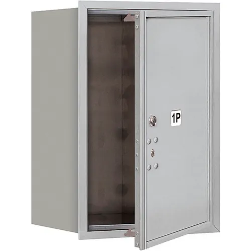 4C Horizontal Mailbox, 23-1/2"H, Single, Parcel Box, 1 PL6, Front Load, Aluminum, USPS