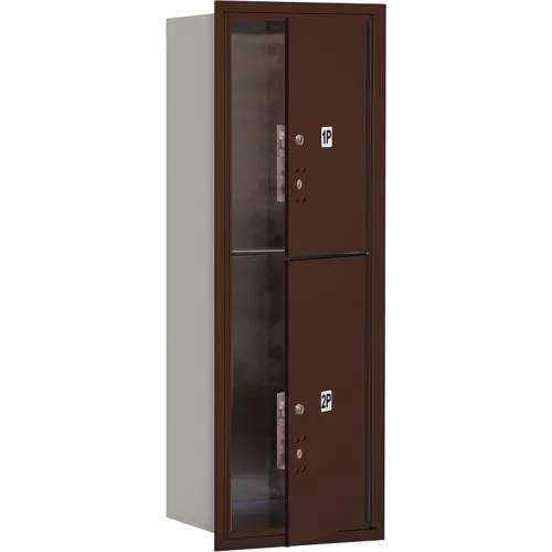 4C Horizontal Mailbox, 41"H, Single, Parcel Box, 1 PL5/1 PL6, Front Load, Bronze, USPS