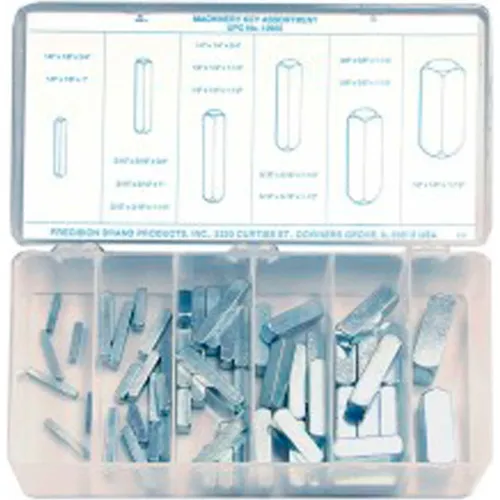 58 Piece Machinery Key Assortment Maintenance Kit - Made In USA