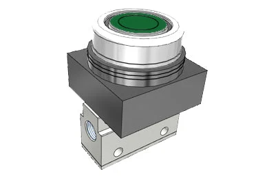 Airtac CM3PF-06: Manual Valve, 3 Way - CM3PF06GG