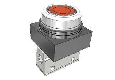 Airtac CM3PF-06: Manual Valve, 3 Way - CM3PF06RG