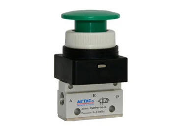 Airtac CM3PM-08: Manual Valve, 3 Way - CM3PM08GG