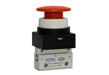 Airtac CM3PM-08: Manual Valve, 3 Way - CM3PM08R