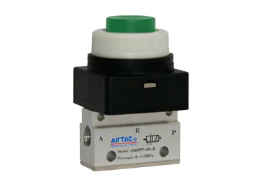 Airtac CM3PP-06: Manual Valve, 3 Way - CM3PP06G