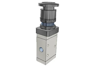 Airtac M3PM110-06: Manual Valve, 3 Way - M3PM21006BG