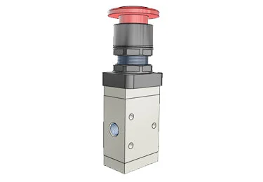 Airtac M3PM210-08: Manual Valve, 3 Way - M3PM21008R