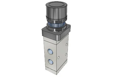 Airtac M5PF210-08: Manual Valve, 5 Way - M5PF21008BT