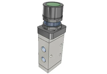 Airtac M5PF210-08: Manual Valve, 5 Way - M5PF21008G