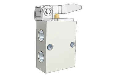 Airtac S3D-06: Manual Valve, 3 Way - S3D06