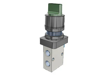 Airtac S3HS-08: Manual Valve, 3 Way - S3HS08GT
