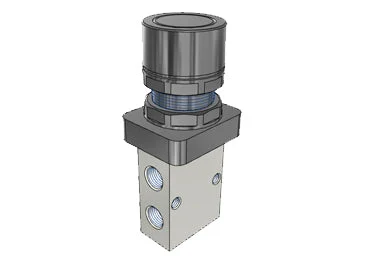 Airtac S3PF-08: Manual Valve, 3 Way - S3PF08BG