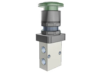 Airtac S3PM-06: Manual Valve, 3 Way - S3PM06G