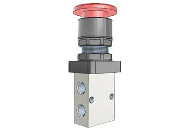 Airtac S3PM-06: Manual Valve, 3 Way - S3PM06RG