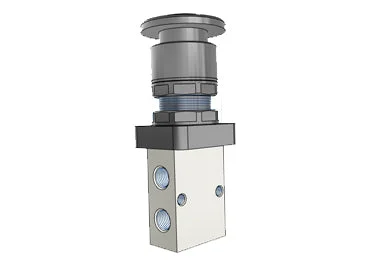 Airtac S3PM-08: Manual Valve, 3 Way - S3PM08B