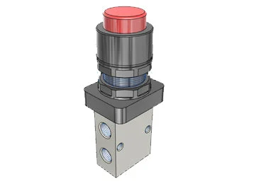 Airtac S3PP-08: Manual Valve, 3 Way - S3PP08R