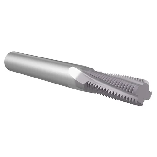 Allied Machine and Engineering TM60100CH| M6x1 ISO x0.170" Diameter x 0.187" Shank x 0.500" LOC x 2.375" OAL 3 Flute TiAlN Coated Helical Flute Thread Mill