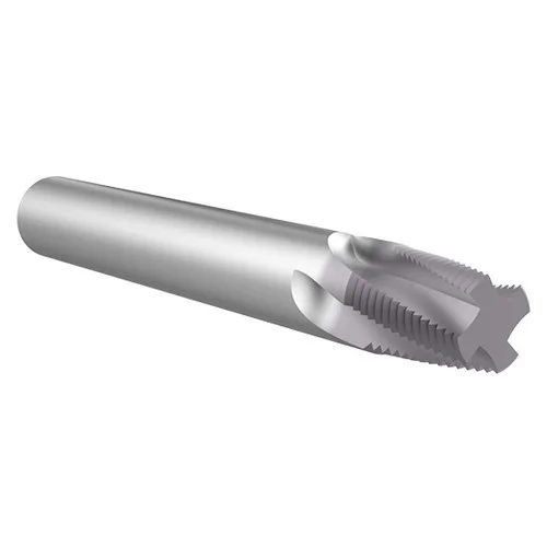 Allied Machine and Engineering TM8NPTFM | 2-1/2"-8 NPTF x 19.75mm Diameter x 20.00mm Shank x 38.10mm LOC x 115.00mm OAL 5 Flute TiAlN Coated Helical Flute Thread Mill