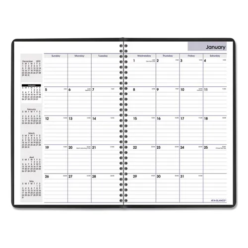 AT-A-GLANCE® DayMinder Monthly Planner, Ruled Blocks, 12 x 8, 14-Month: Dec 2025 to Jan 2027