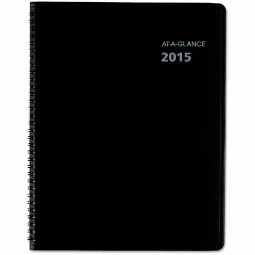 AT-A-GLANCE® QuickNotes Monthly Planner, 11 x 8.25, Black Cover, 12-Month (Jan to Dec): 2026
