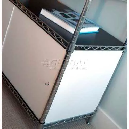 Chadko™ Enclosure Kit, Slide Door, 36"W x 24"D x 18"H, Blue