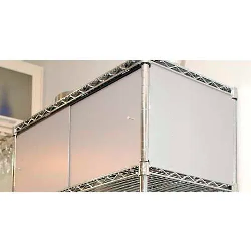 Chadko™ Enclosure Kit, Slide Door, 48"W x 14"D x 18"H, Black