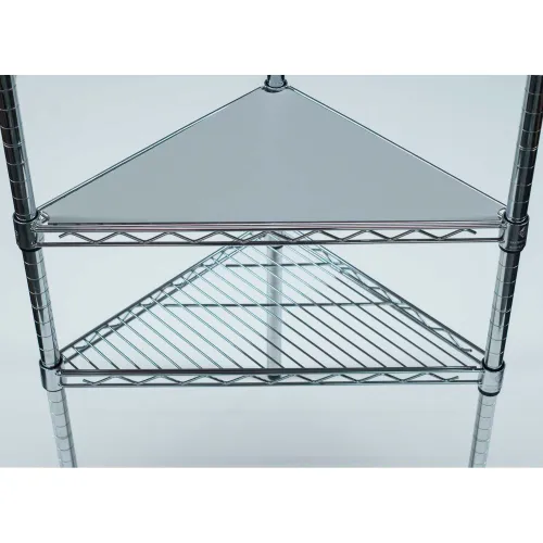 Chadko™ PVC Triangle Shelf Liner, 18"W x 18"D, Gray - Package Quantity of 2