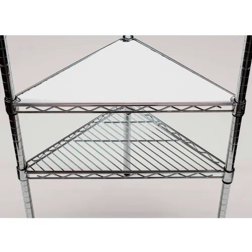 Chadko™ PVC Triangle Shelf Liner, 24"W x 24"D, White - Package Quantity of 2