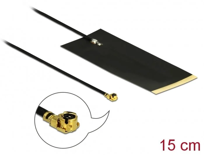 Delock 12615 Lpwan Antenna I-Pex Inc., Mhf I Plug -2.63 Dbi 1.13 15 Cm