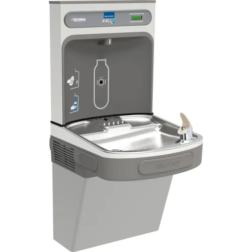 Elkay EZS8WSLK ezH2O Bottle Filling Station, Refrigerated, Non-Filtered, Light Gray