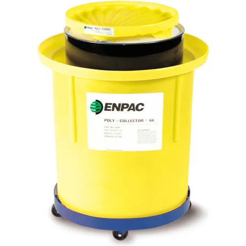 ENPAC® 8001-YE Portable Poly-Collector™ with Steel Drum - 66 Gallon Capacity