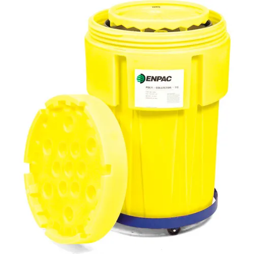ENPAC® 8081-YE Portable Poly-Collector™ with Steel Drum - 110 Gallon Capacity