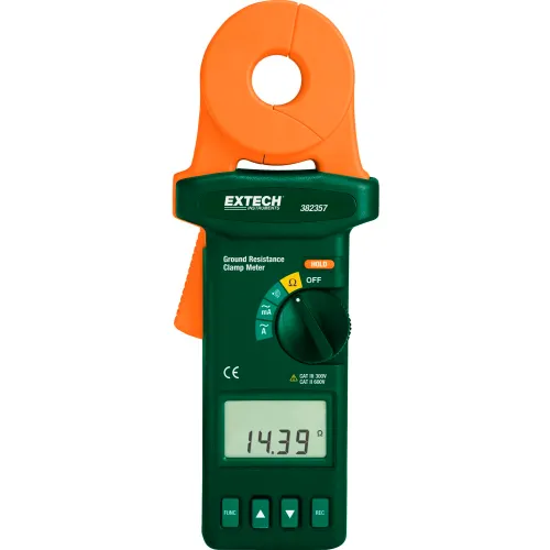 Extech 382357 Clamp-On Ground Resistance Tester, Case Included