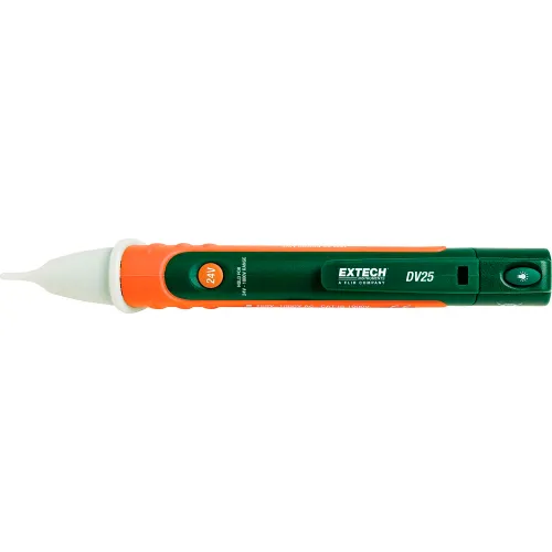 Extech DV25 Dual-Range AC Voltage Detector W/Flashlight, 24 to 1000VAC, 100 to 1000VAC