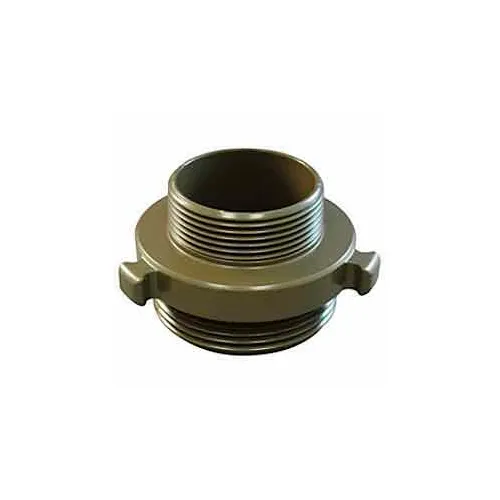 Fire Hose Double Male Adapter - 2-1/2 In. NH X 2-1/2 In. NH - Aluminum
