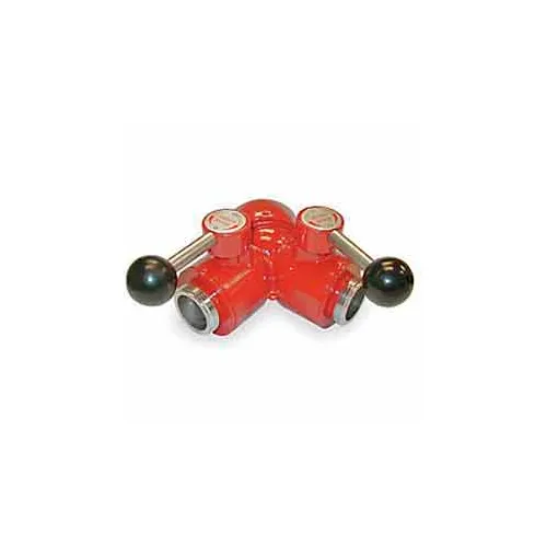 Fire Hose Leader Line Wye - 2-1/2 In. NH X 1-1/2 In. NH - Aluminum - 2-Piece