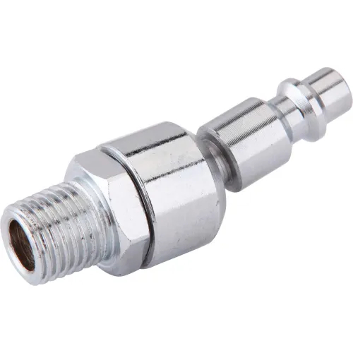 Freeman Male To Male Swivel Industrial Plug Z1414MMSIP, 1/4" x 1/4", Zinc