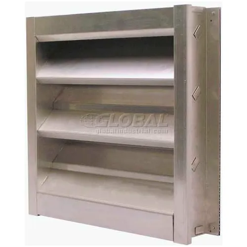 Galvanneal Modular Fixed Louver 24"W x 36"H - GFL-24x36