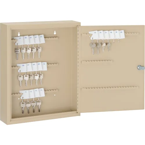 Global Industrial™ Key Cabinet - 110 Keys, Sand