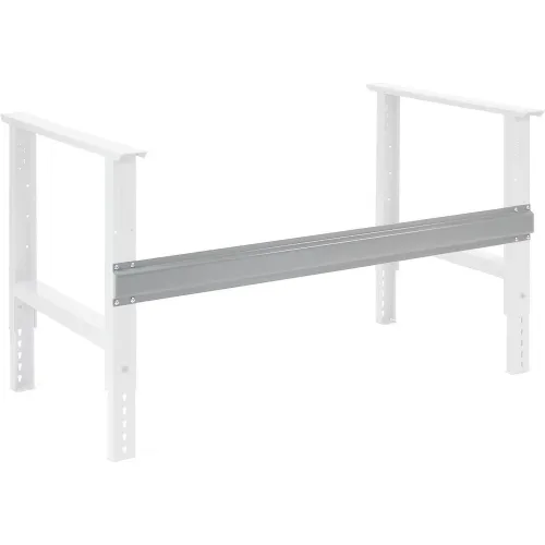 Global Industrial™ Workbench Steel Stringer For C Channel Adj Leg & Fixed Height, 48"W, Gray