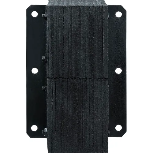 Global lndustrial™ Heavy Duty Dock Bumper, Rectangular 13Wx20H, Black