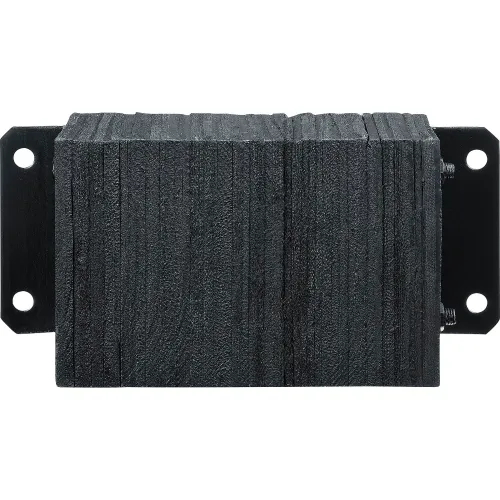 Global lndustrial™ Heavy Duty Dock Bumper, Rectangular 20Wx10H, Black