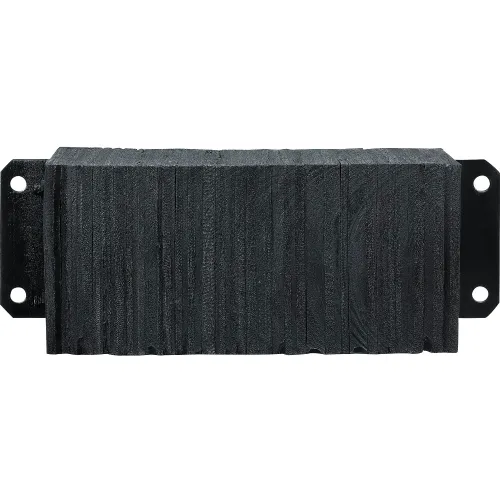 Global lndustrial™ Heavy Duty Dock Bumper, Rectangular 26Wx10H, Black