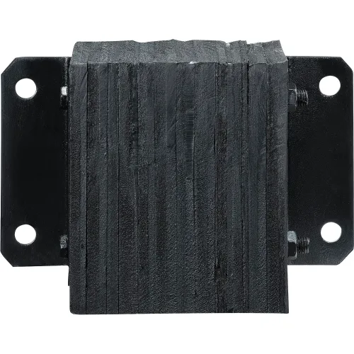 Global lndustrial™ P1 Heavy Duty Dock Bumper, Rectangular 14Wx9.5H, Black