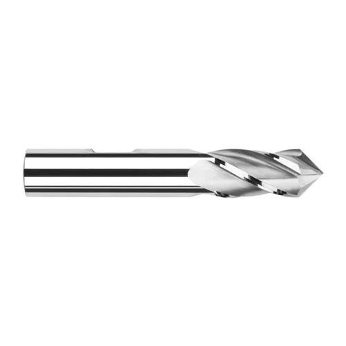 Harvey Tool 14316 | 1/4" Diameter x 3/8" Shank x 5/8" LOC 90 Degree Point Angle 4FL Uncoated Cobalt Drill Mill