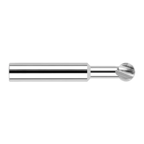 Harvey Tool 23203 | 270 Degree Sperical Ball 3/64" Diameter x 1/8" Shank x 0.0400" LOC x 1-1/2" OAL 2FL Uncoated Carbide Undercutting End Mill