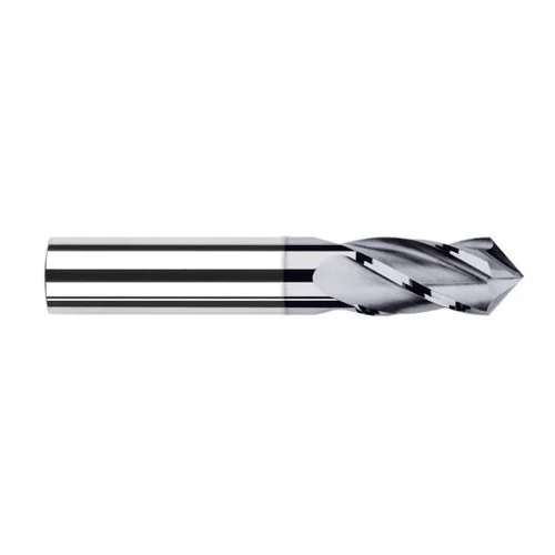 Harvey Tool 27410-C3 | 5/32" Diameter x 3/16" Shank x 9/16" LOC 100 Degree Point Angle 4FL AlTiN Coated Solid Carbide Drill Mill