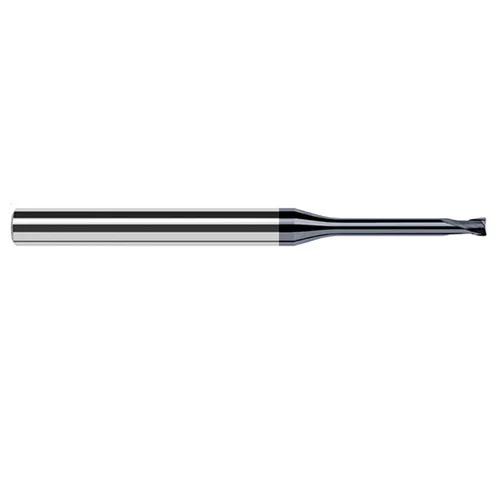 Harvey Tool 33112-C6 | 3/16" Diameter x 1/4" Shank x 0.1500" LOC x 4" OAL 1/64" Radius AlTiN Nano Coated Carbide Corner Radius & Corner Chamfer End Mil